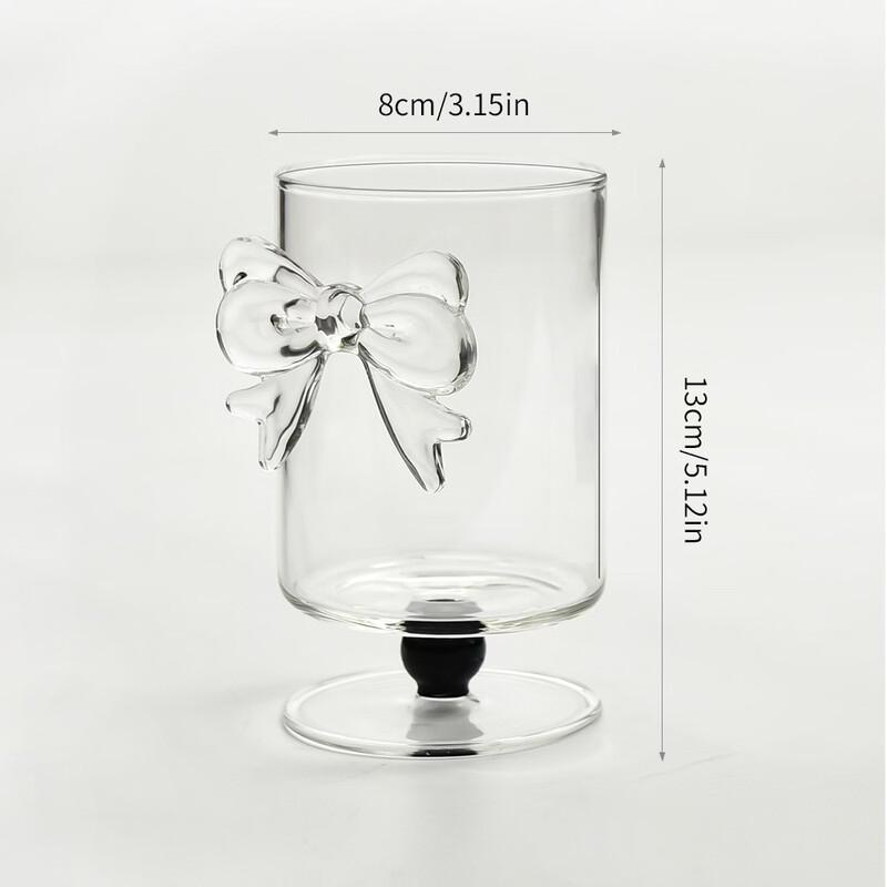 

French Butterfly Bowknot Champagne Wine Glass