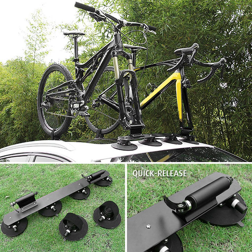 Cycling Suction Roof Rack for Car Roof Top Sucker Quick Relse Aluminum Alloy Cycling Carrier Rack