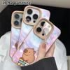Phone Case: 2D flat lambskin suitable for iPhone 18 17 16 15 14 13 Pro film protective case, heart swirl, Christmas and Halloween gifts