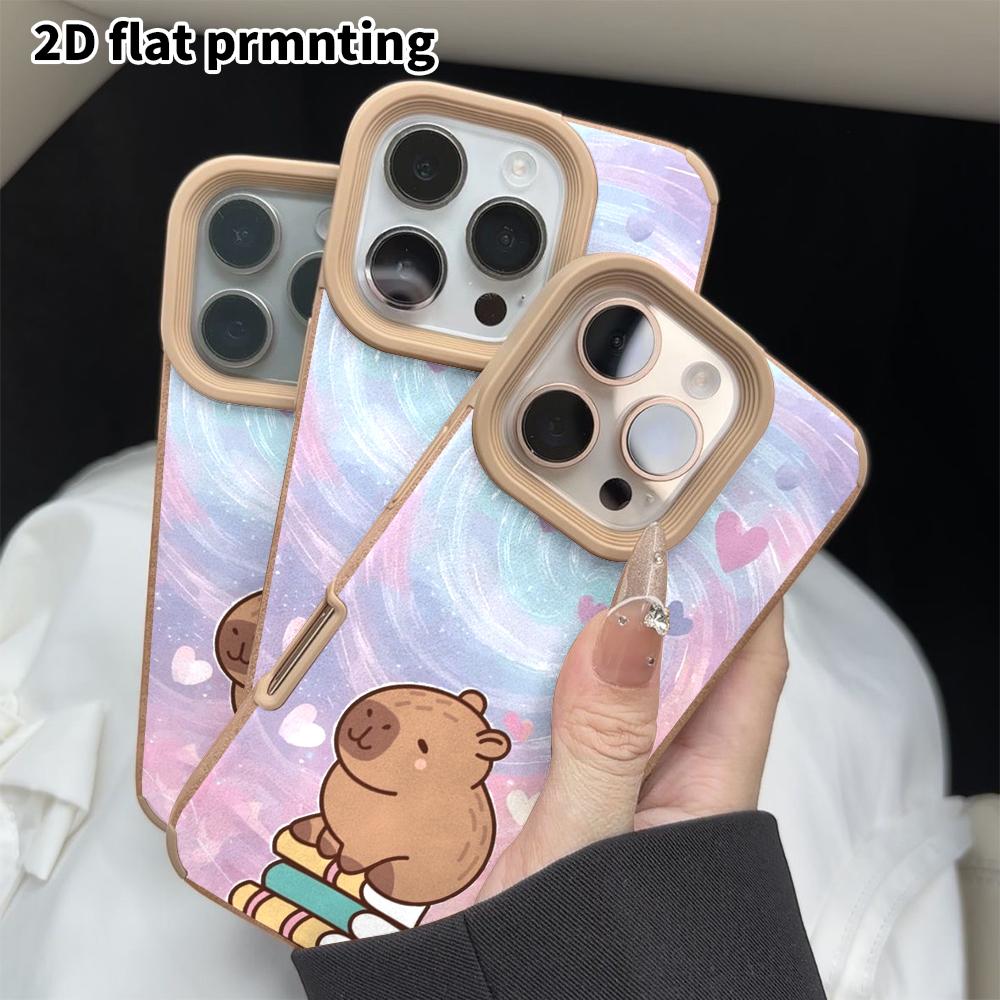 Phone Case: 2D flat lambskin suitable for iPhone 18 17 16 15 14 13 Pro film protective case, heart swirl, Christmas and Halloween gifts