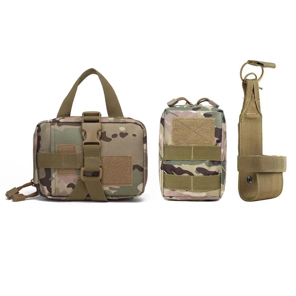 3pcs dog tactical bag set can be fixed on the straps, Multifunctional training bag vest can hang water bottles