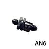 1PCS Aluminium Non Return One Way Check Valve Shuttle Type Check Valve Adapter Black for Car Engines Fuel/Hydraulic AN6 AN8 AN10