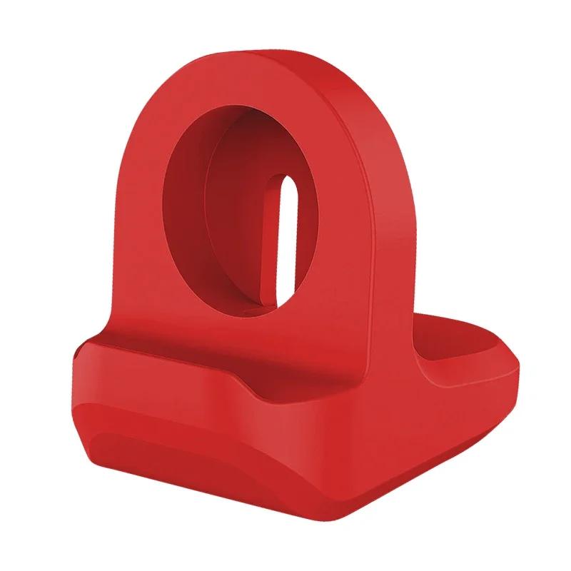 Silicone Charger Stand for Apple Watch Serie 10 9 8 7 6 54SE Apple watch Iwatch Station Dock Charging Desktop Holder Accessories