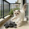 Brinquedo Elétrico de Pelúcia para Pet com Movimento para Gatos, Interação por Controle Remoto e Brinquedo para Cachorro