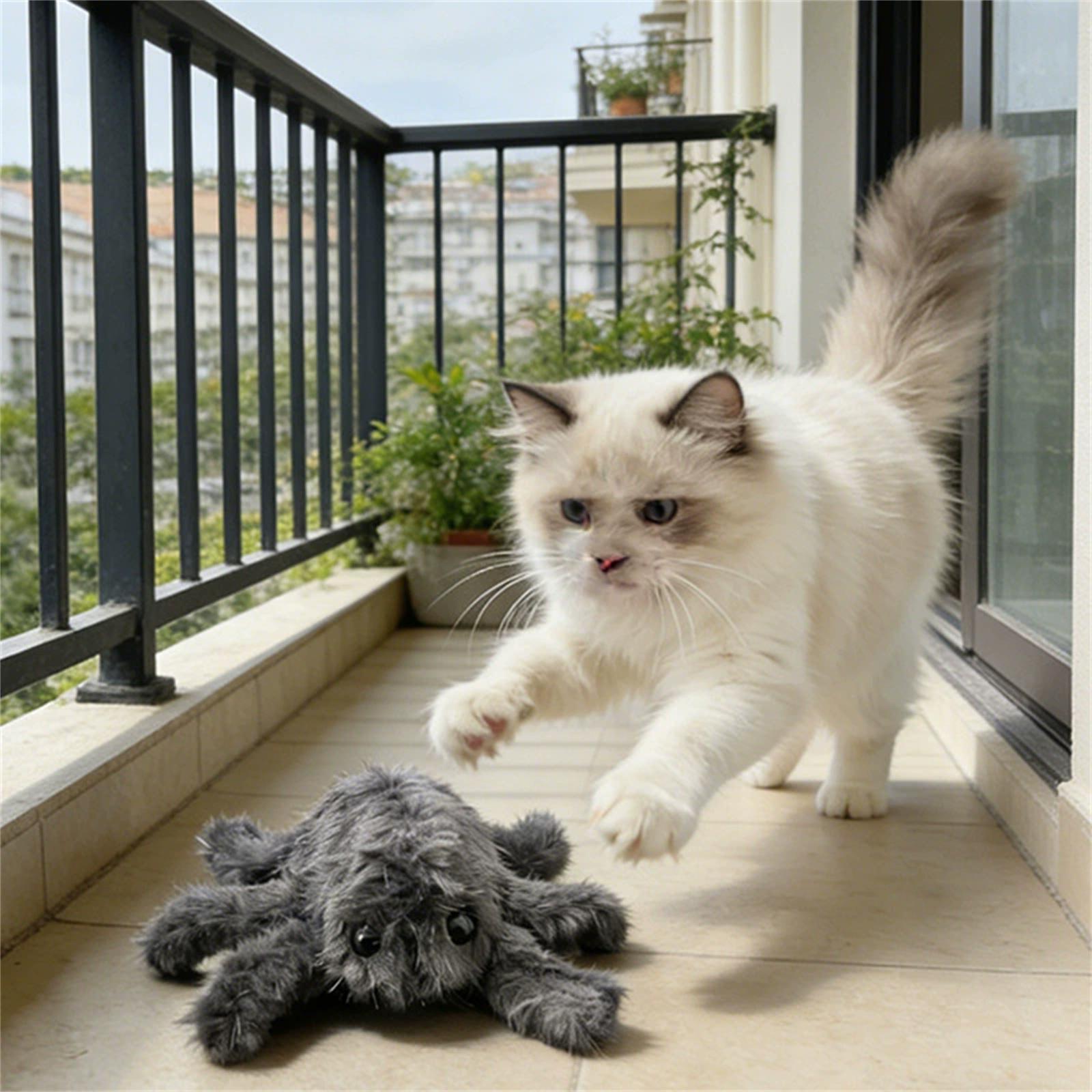 

Electric Plush Pet Toy With Motion For Cats, Remote Control Interaction And Dog Plaything One Size