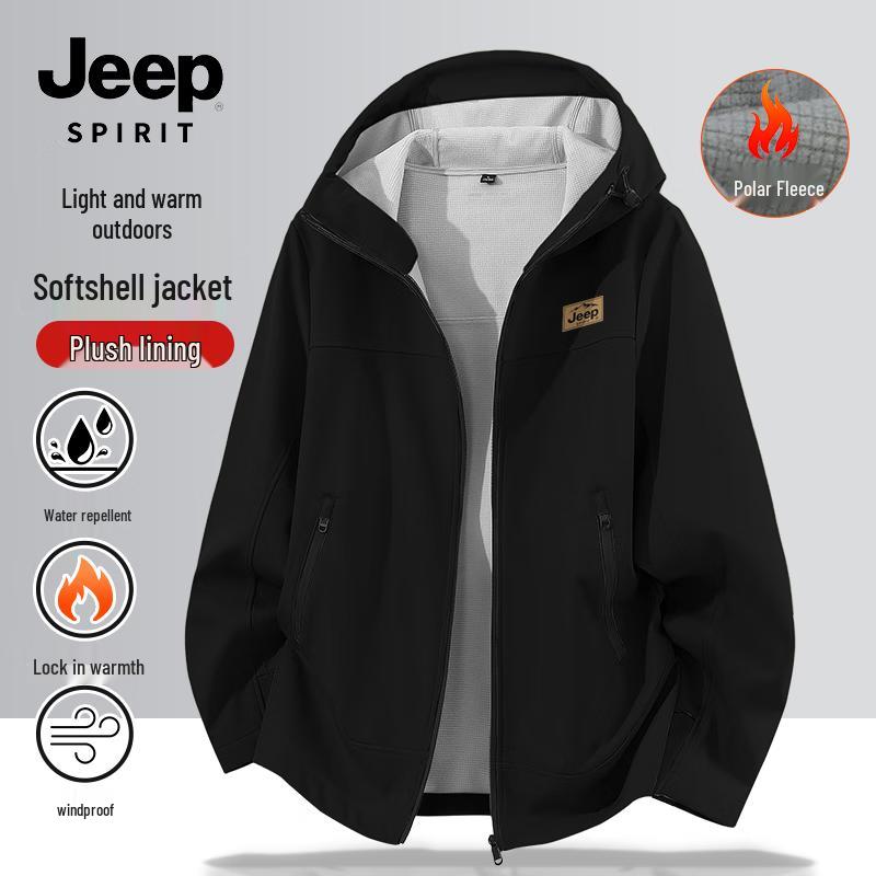 Мужская куртка JEEP SPIRIT с капюшоном, утепленная, тяжелая M