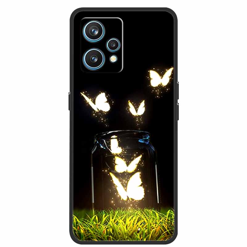For Realme 9 Case RMX3521 Shockproof Soft silicone TPU Back Cover For Realme9 4G Phone Cases Realme 9 6.4 inch Cute Cartoon Bag