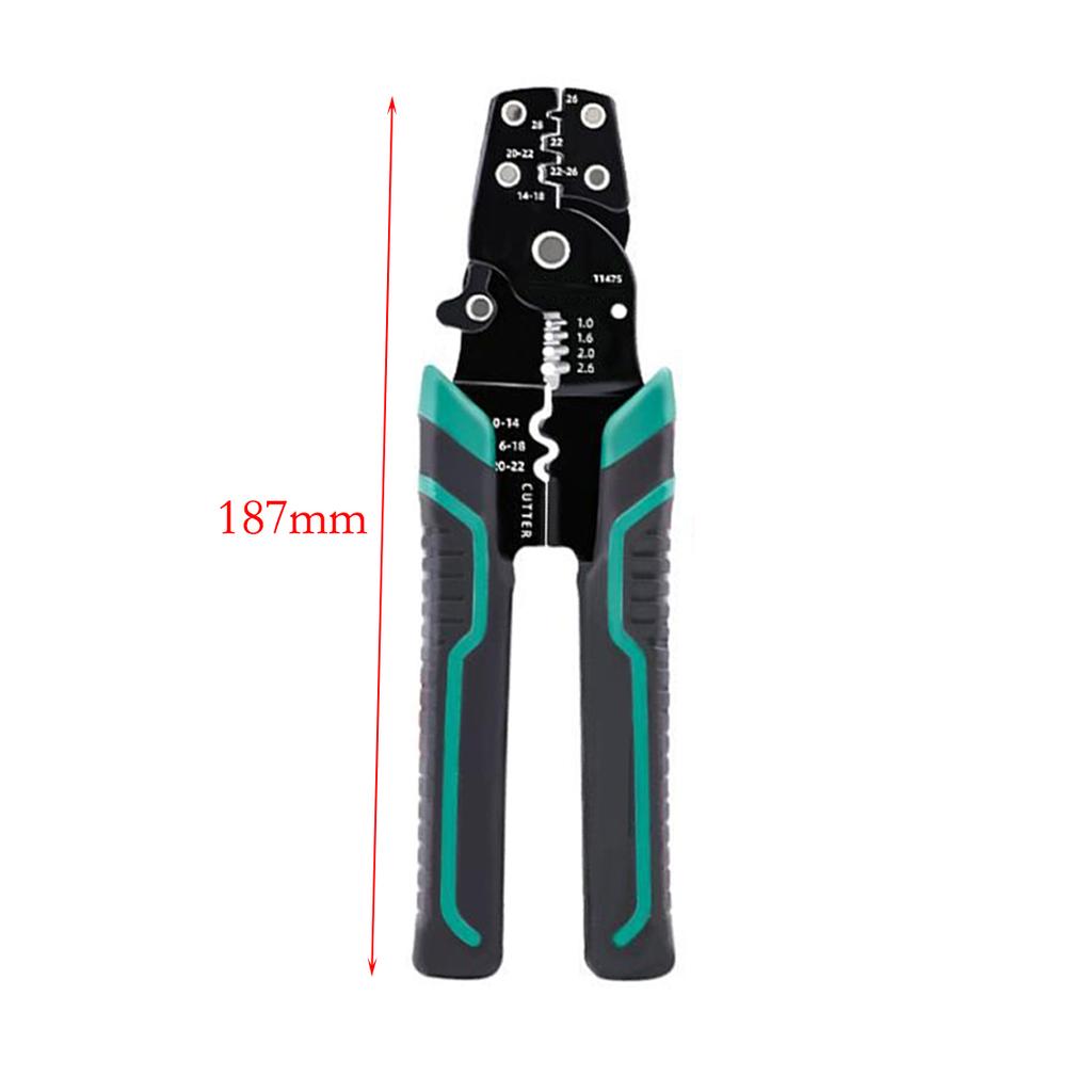 1pc 7.5inch Wire Stripper Wire Crimper Multi-Function Cutting Stripping Separating Crimping Tools For 8-16 AWG Crimping Pliers