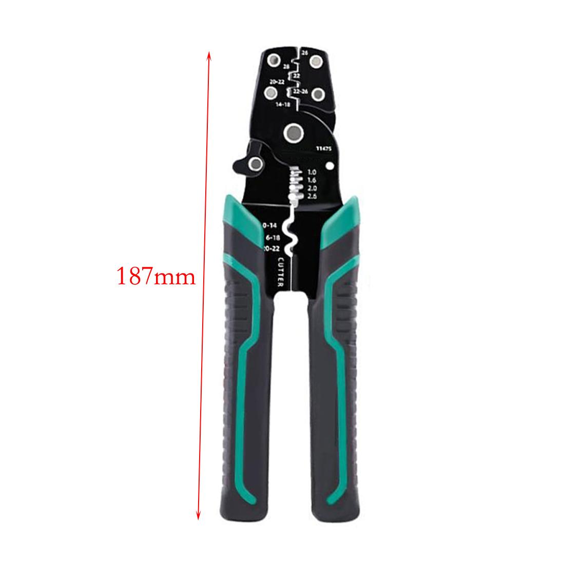 

1pc 7.5inch Wire Stripper Wire Crimper Multi-Function Cutting Stripping Separating Crimping Tools For 8-16 AWG Crimping Pliers
