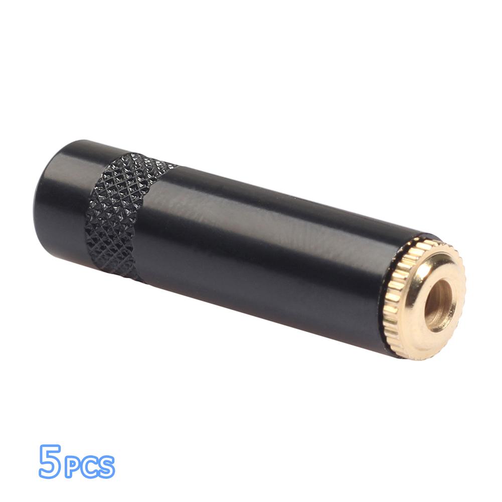 5pcs 3.5mm Audio Female 3 Pole Stereo Socket Gold Plated Earphone Wire Connector