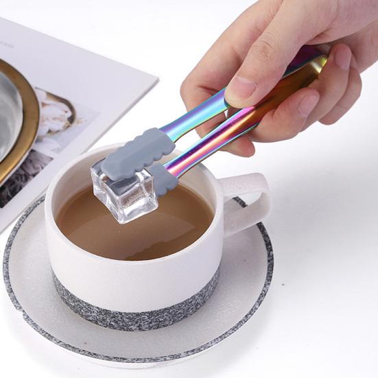 Maner practic pentru cleme alimentare din otel inoxidabil multifunctional