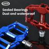 CXWXC Bike Pedals Aluminum Anti-slip MTB Road Bicycle Pedals Ultralight Sealed 3 Bearing One-piece Galvanized Cycling Pedal