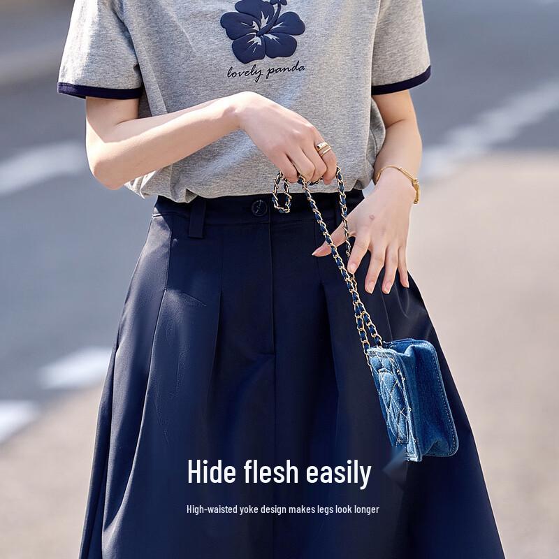 Demana Commuter A-Line Midi Skirt S