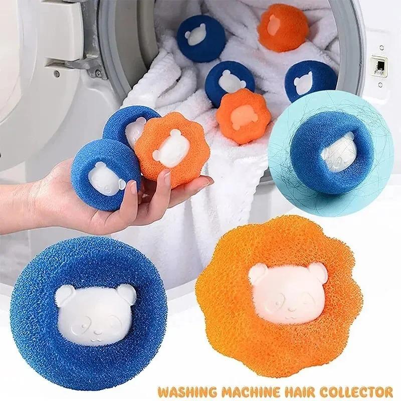 Kit de bolas mágicas para lavandería, herramienta reutilizable para limpiar el pelo de la ropa, removedor de pelo de mascotas, atrapa pelo de gato y perro para lavadora.