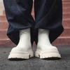 Men's Tall Casual Flow Martin Boots Thick-soled Heightening Smoke Boots 59690-W