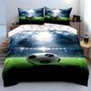 Soccer Ball, Stadium, Lights. Bedding Sets Duvet Cover Sets Duvet Covers Pillowcases(1 * Duvet Cover 2 * Pillowcases Without Duvet Insert)