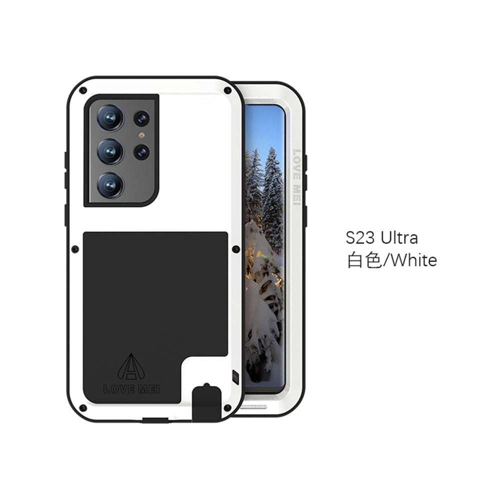 

Тяжелый бронированный металлический алюминиевый силиконовый защитный чехол для Samsung Galaxy S23 Ultra, противоударные чехлы для телефонов, чехлы, чехлы For S23 Ultra
