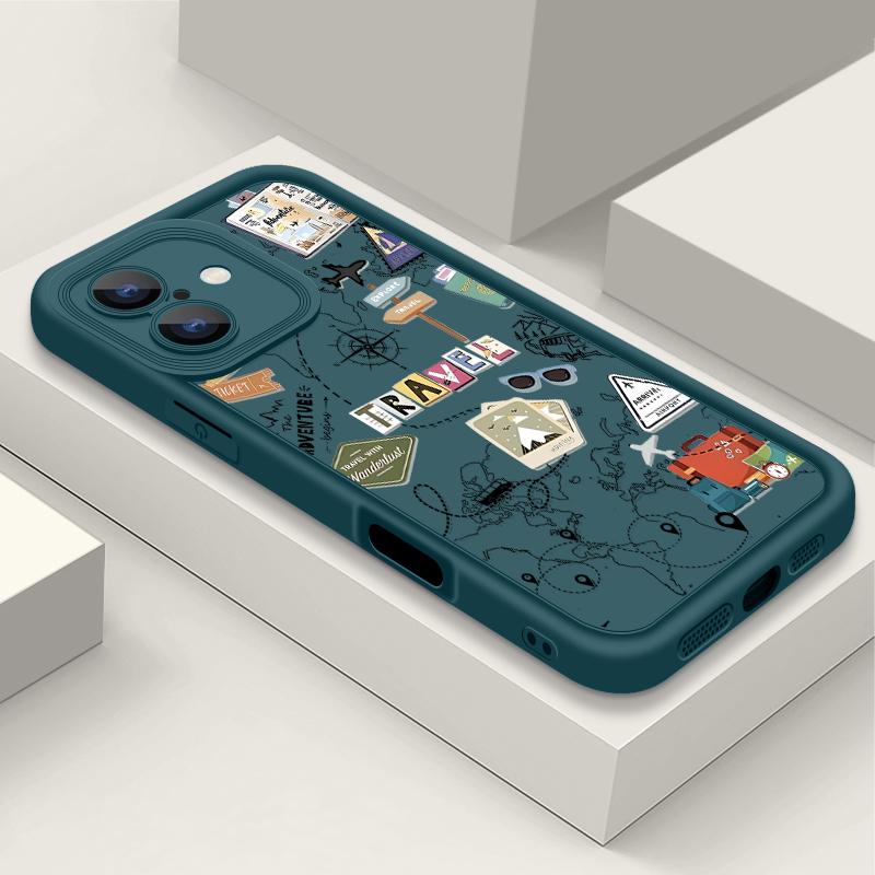 For iPhone 16 Pro Max 15 Pro 14 Plus 13 12 11 XS XR 8 7 Case Shell Signboard Print TPU Soft Shockproof Matte Phone Cover