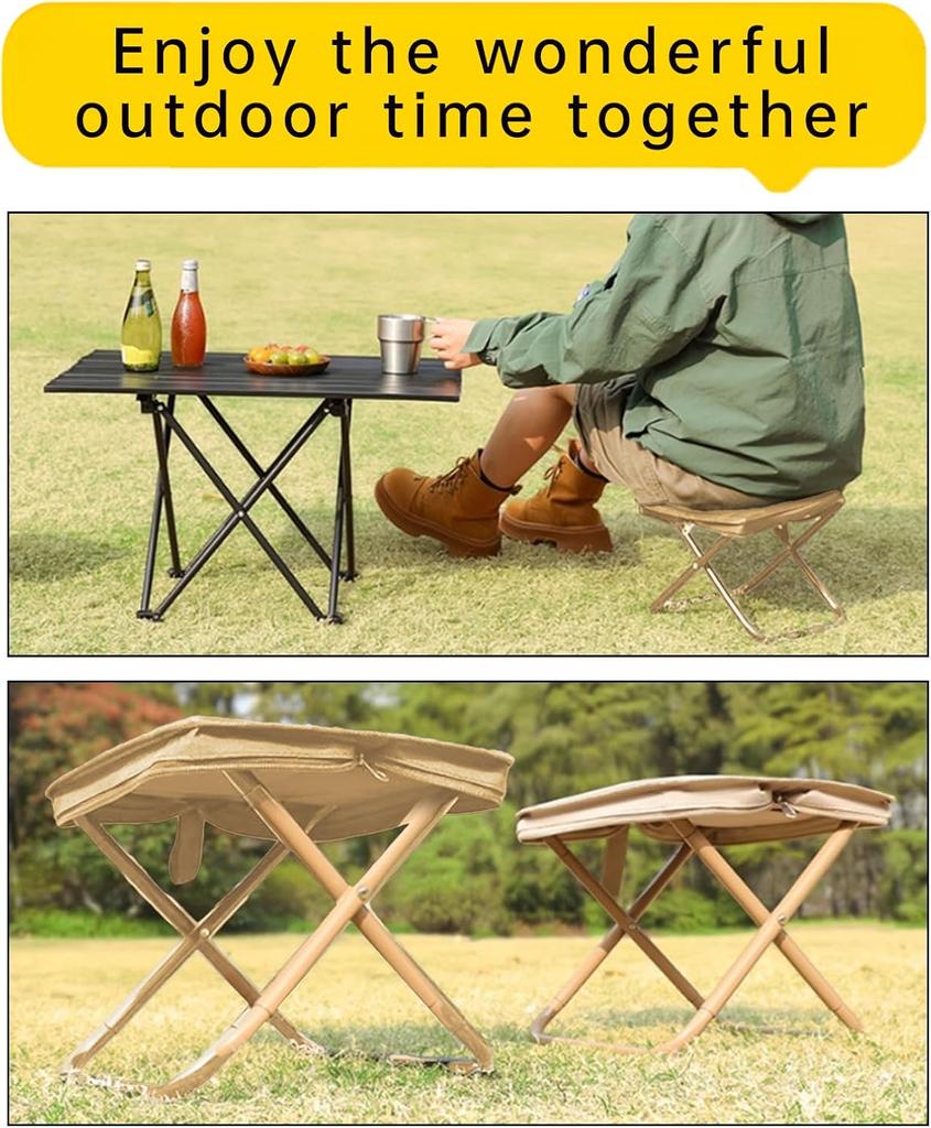 Tragbarer Tritthocker Faltbarer Multifunktionaler Outdoor-Picknick-Klappstuhl Outdoor-Camping-Klappstuhl Angelzubehör