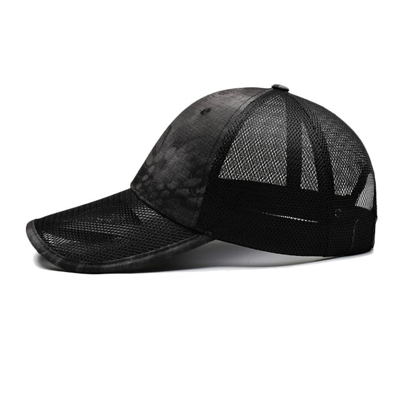 Summer Camouflage Mesh Baseball Cap Men's Breathable Sun Hat Outdoor Tactical Cap Sunscreen Cap