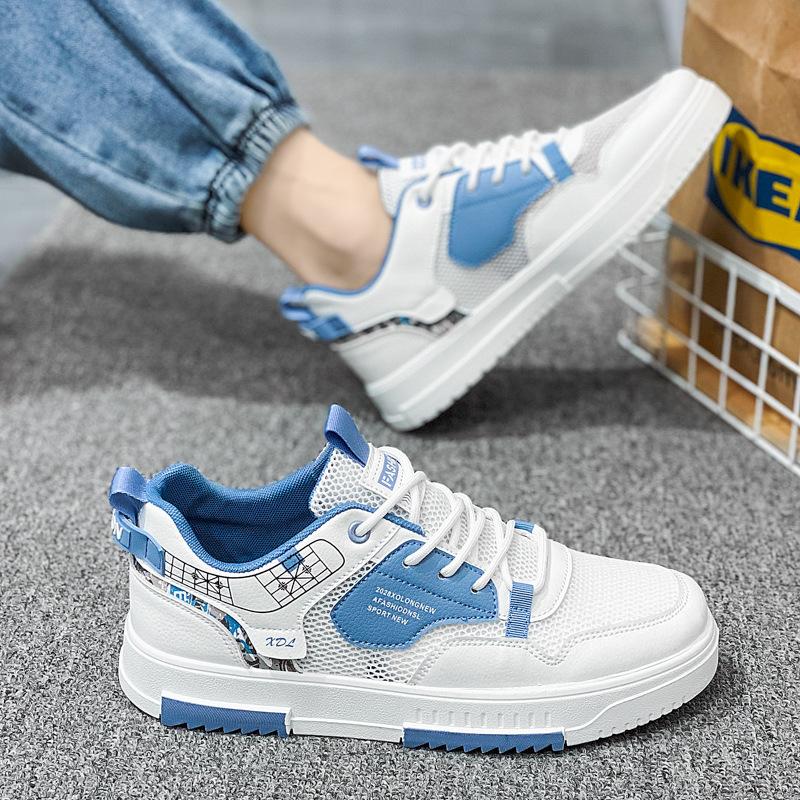 

Мужская обувь летняя дышащая дезодорирующая тонкая сетчатая обувь с повседневной обувью на платформе мужская увеличивающая рост спортивная маленькая белая обувь 44