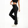 Women's -Color High-Waisted Flared Pants — Butt-Lifting Fitness, Dance, And Sportswear
