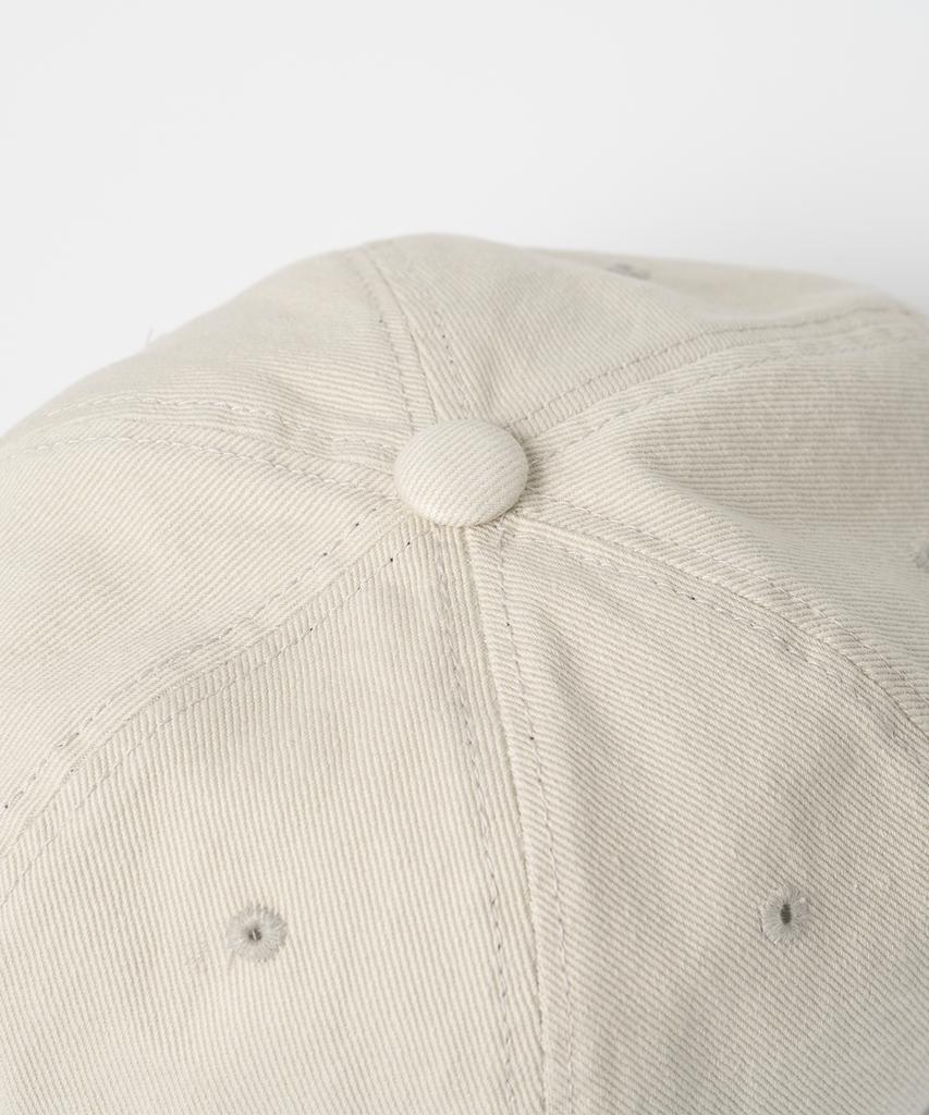 MILLO WOMEN Stitch Cotton Ball Cap [Light Beige]