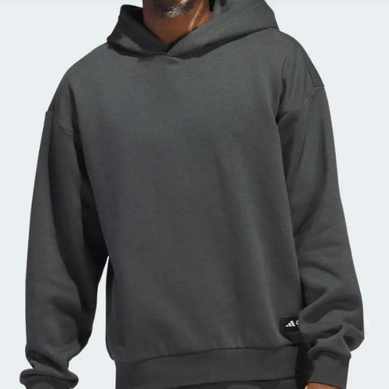 Adidas Legends Hoodie Solid Color Logo Long Sleeve Hooded Sweatshirt Men Hoodies Carbon-Black IL2313