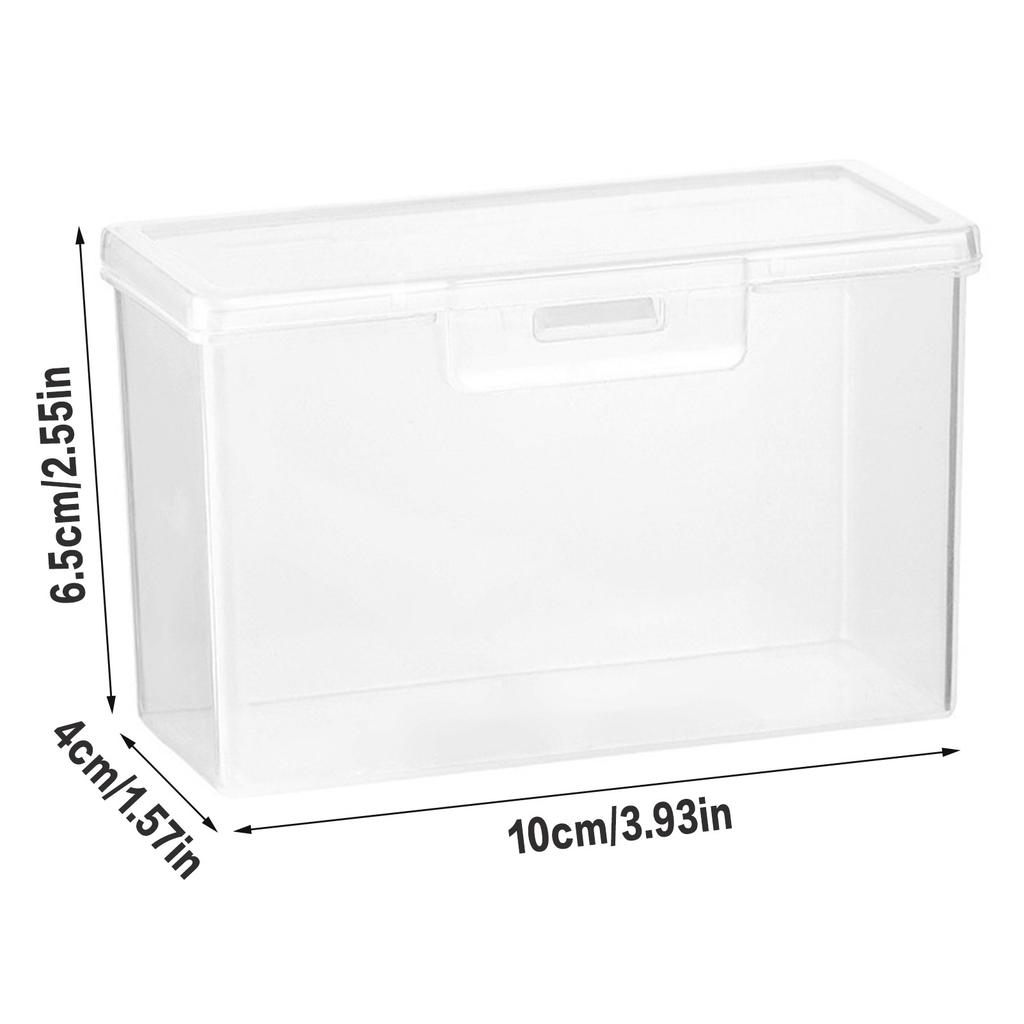 Plastic Clear Storage Box Storage Box Multipurpose For Game Card Rectangular Business Card Credit Card Holder Case Organizer