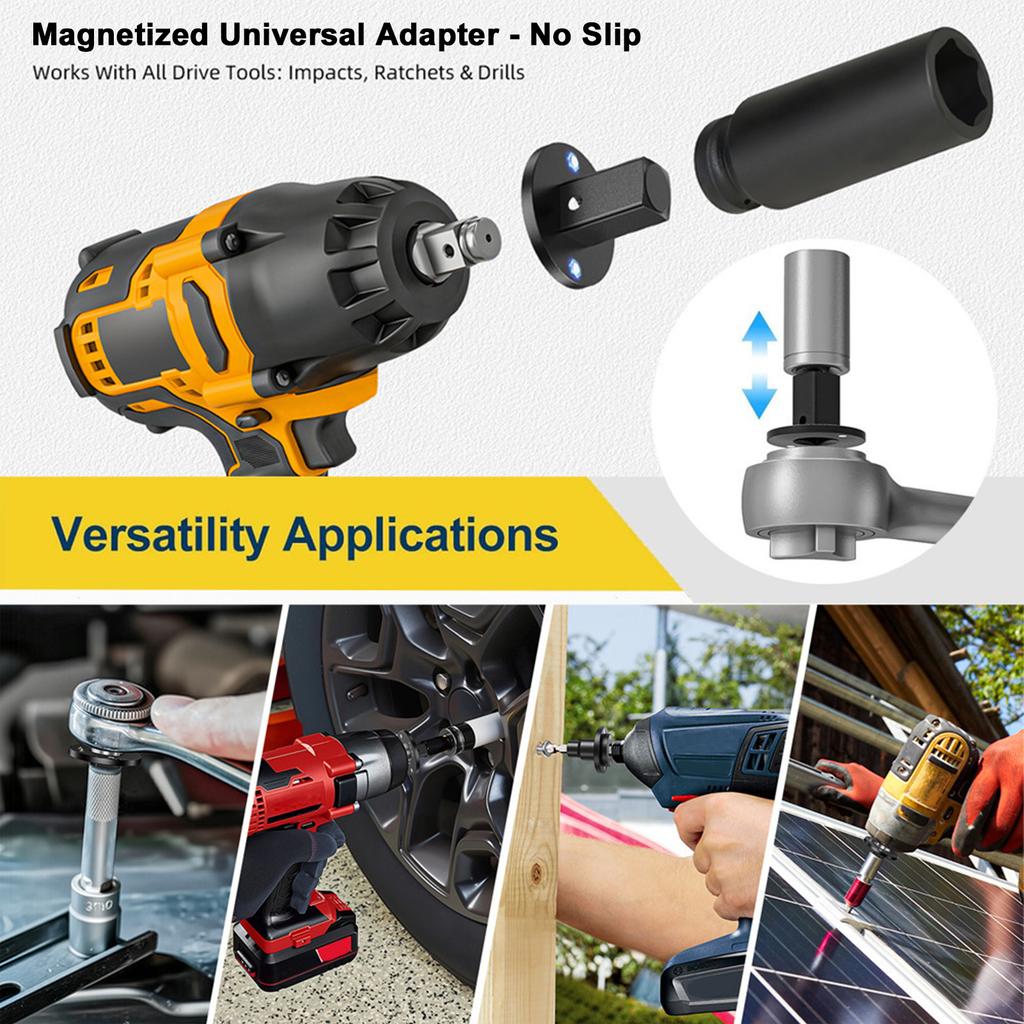 4PCS Low Height Heavy Duty Socket Adapter Set Ratcheting Wrench Adapter Kit 3 8 To 1 2 1 4 To 3 8 3 4 To 1 1 2 To 3 4
