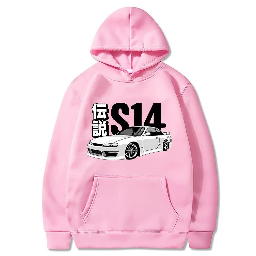 Anime Initial D Printed Hoodie Men Women Casual Fashion Hooded Shirt Long Sleeves Pullover Sweatshirts Oversized Unisex Clothing