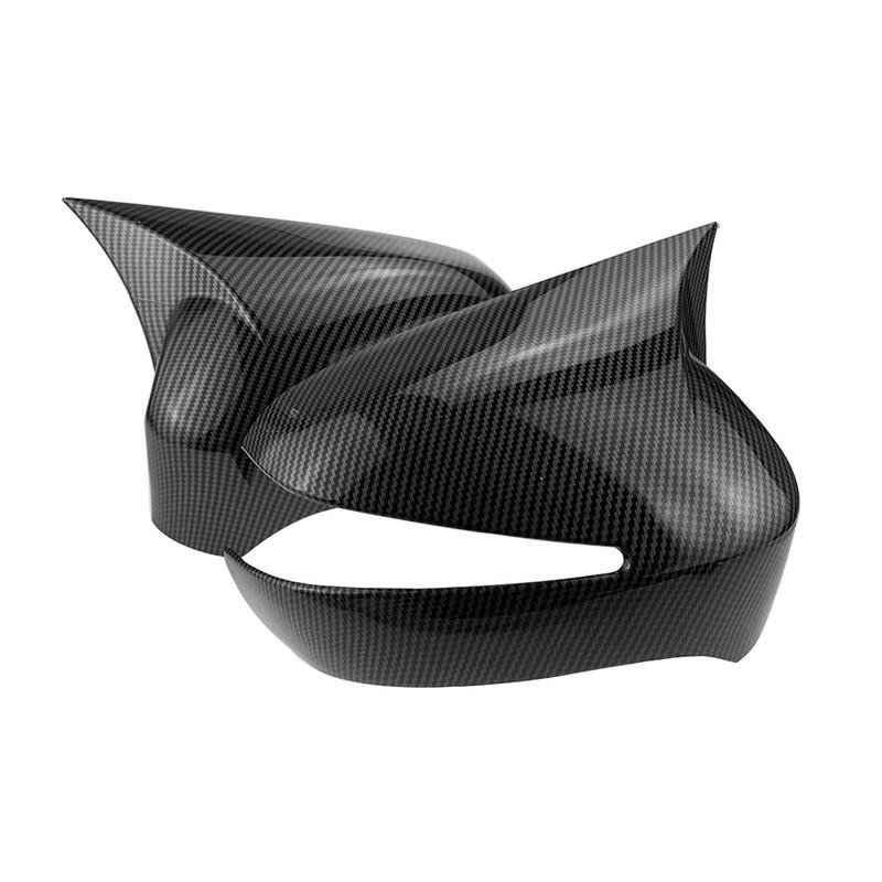 For Honda Civic 8th 2005 2006 2007-2011 ABS Car Rearview Side Mirror Cover Wing Cap Exterior Door Housing Trim Adhesive Sticker