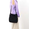 Cuco Metallic Knit Long Handle Tote Bag 2413112010 Black (019)