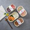 Eco-Friendly Rectangular Pulp Takeout Containers with Lids