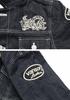 By Our Jeans Custom Design Logo Embroidery Patch Denim Jacket Dark Indigo [Banson] [Custom-ordered Store] & JFV-2302-INDIGO-B (JP, Alphabet, S, (B))