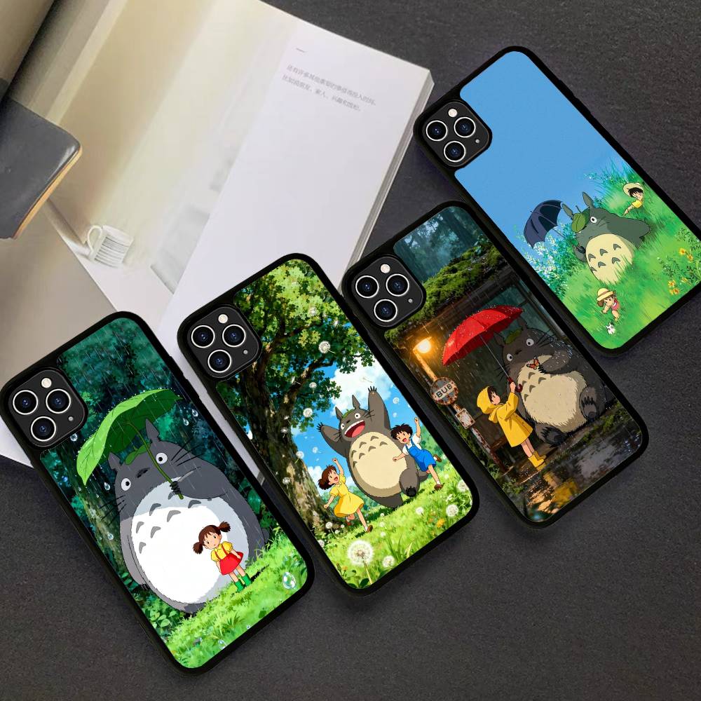 Cute T-Totoroes For iphone 17 Air 16 15 14 13 12 11 Pro Max TPU+PC Plus Shockproof Back Phone Cover