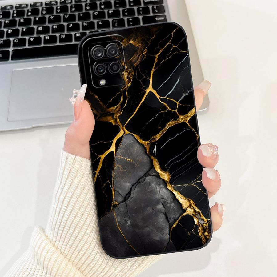 For Samsung A22 A225F 4G Phone Case Flower Painted  Proective Cover for SamsungA22 A22s a 22 S 5G Soft Silicone Funda Capa