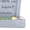 Memorial Monument for Pet Pet Tombstones Resin Weatherproof Pet Grave Marker Cat Memorial Headstone for Patio Outside Yard