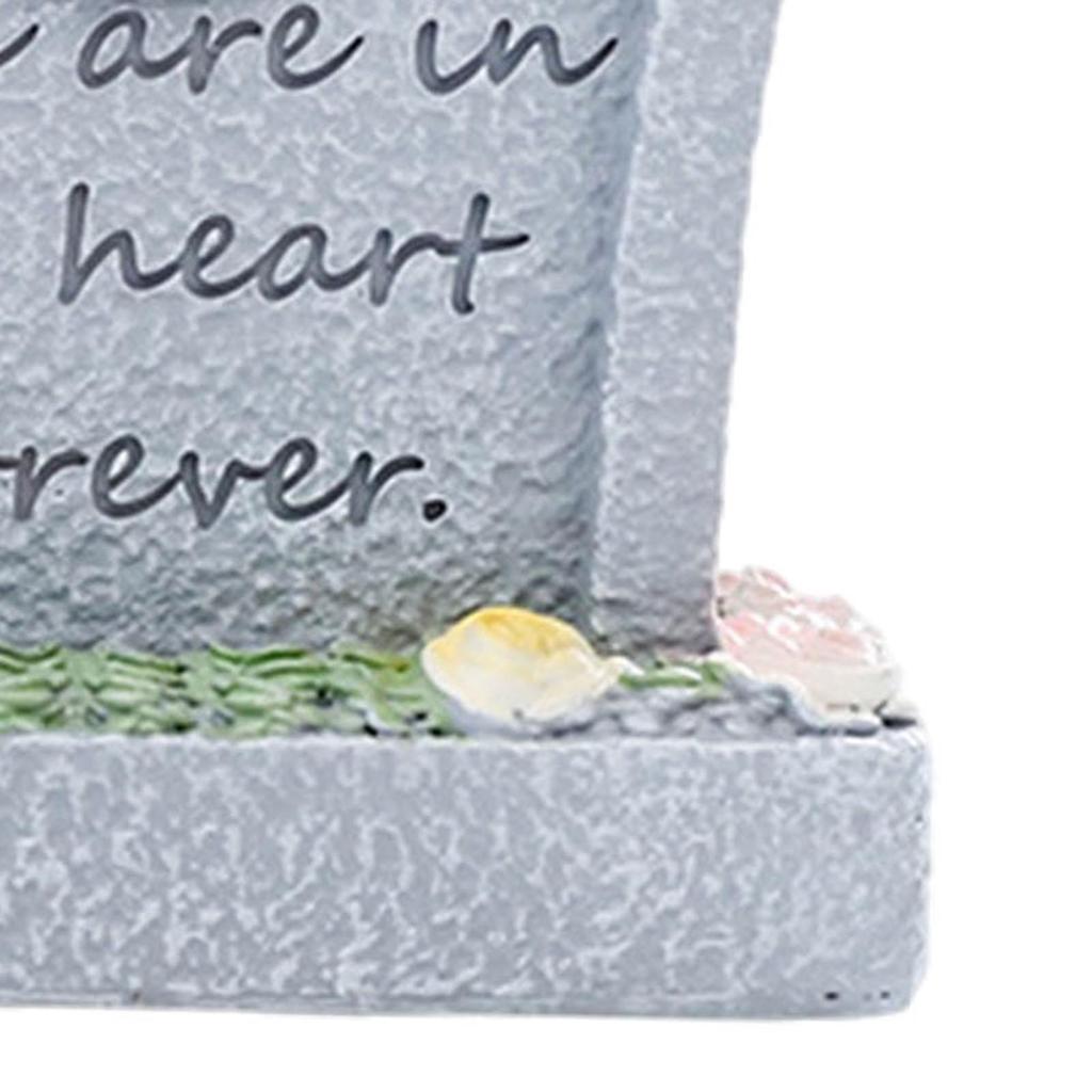Memorial Monument for Pet Pet Tombstones Resin Weatherproof Pet Grave Marker Cat Memorial Headstone for Patio Outside Yard