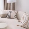 Throw Pillow Boho Soft Cotton Pattern And Tassels Pillow Cover With Braided Rope Textured Striped Woven Tufted Cushion Case