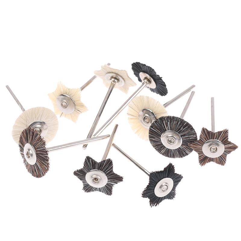10Pcs Dental High Quality Polishing Hairbrush Wheel Polishing Brushes Dental Laboratory Equipment Materials Supplies