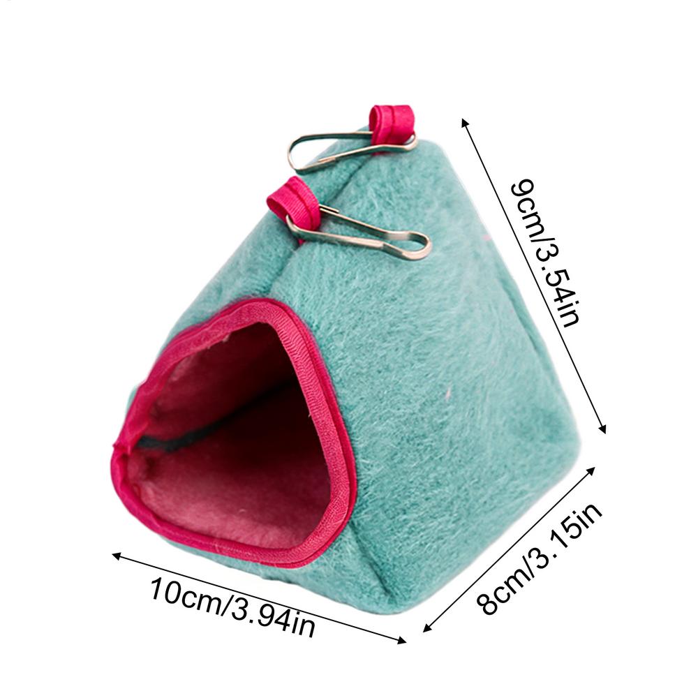 

Hamster Hanging Nest Warm Semi-Enclosed Scratch-Resistant Hamster House Hammock Hamster Cage Deco For Golden Hamster синий