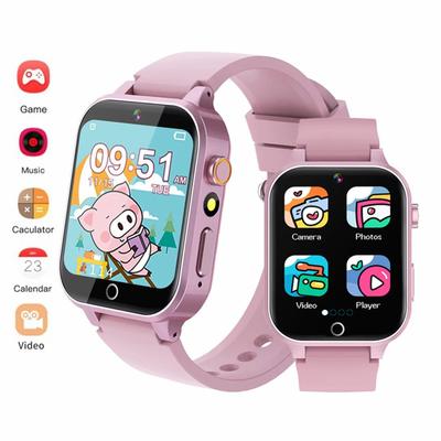 Smart Watch for Kids HD-pekskärm 26 spel Smartwatch med videokamera Musik Ljudhistoria Lärkort Utbildningspresent för pojkar och flickor 4-12 år