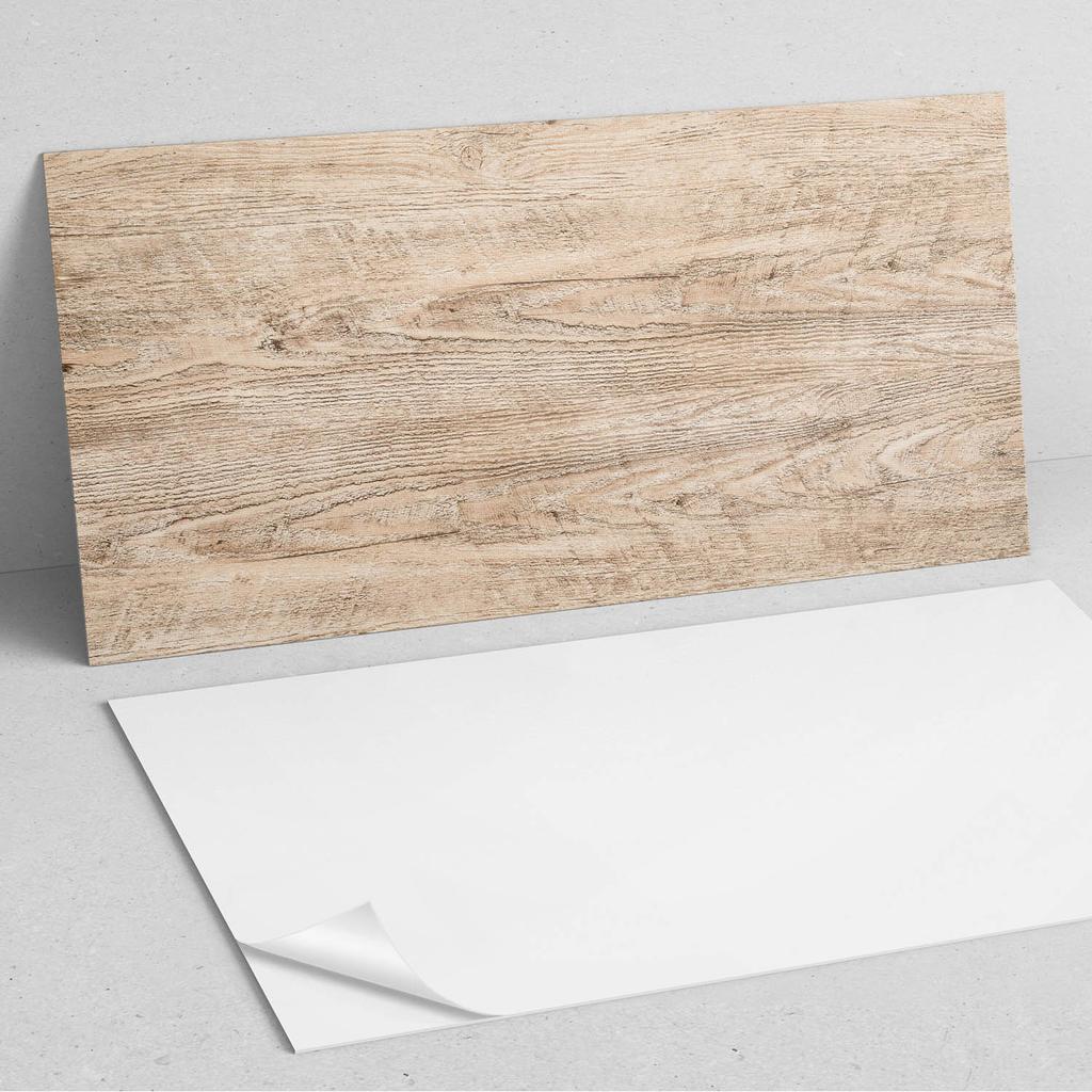 Naklejany Panel Pcv Z Motywem Idealny Do Przedpokoju 100X50 Cm Tekstura Naturalnego Drewna
