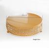 20/25/30cm Round Metal Cake Stand Holder Dessert Cheese Cupcake Pastry Fruit Display Plate Tray for Wedding Party Event Birthday