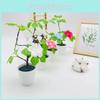 Flexible Artificial Greenery Pot With Foam Craft For Wedding And Photography Props