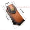 DIY Supplies Tool Parts Cowhide Portable Knife Sheath Holder Outdoor Camping Leather Case for Folding Blade Knife