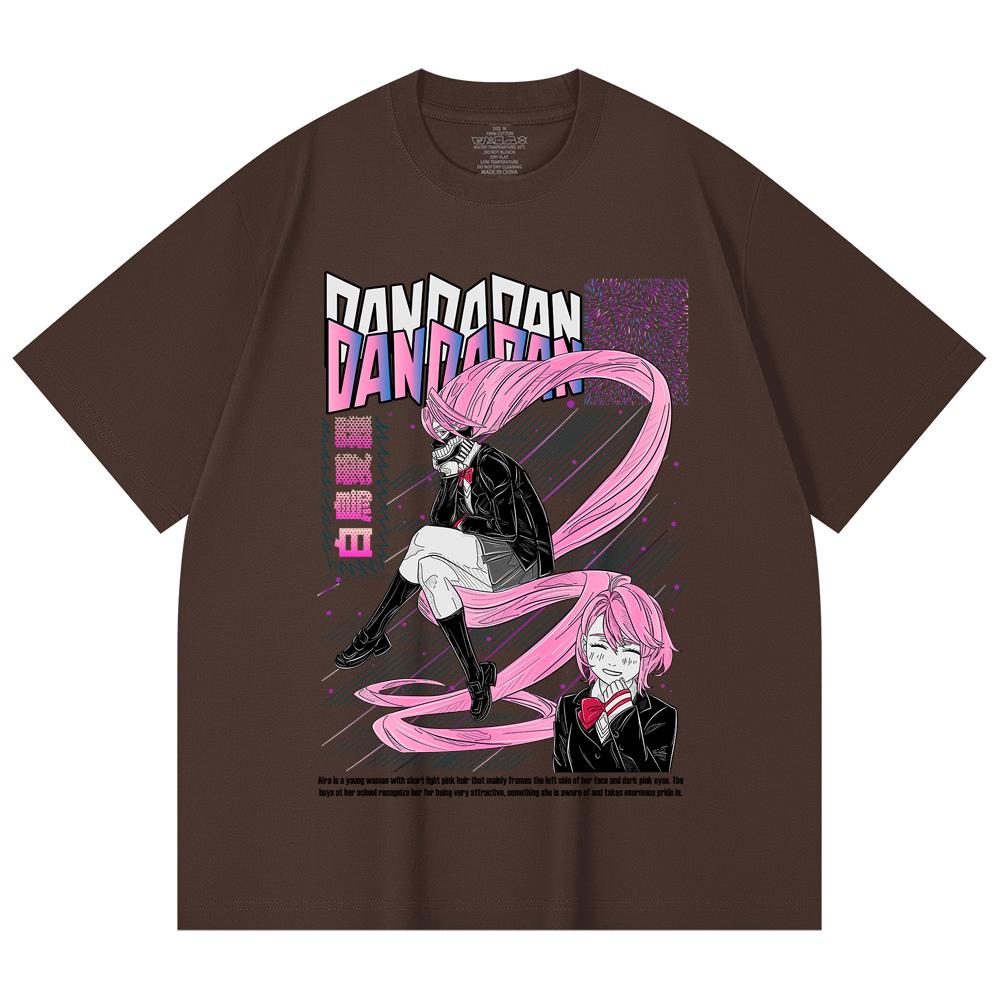 230 Gsm 100% Cotton Dandadan V2 Aira Print Unisex Heavy Cotton T Shirt