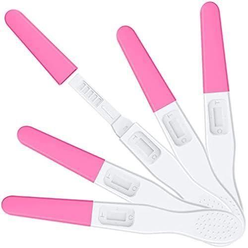 MOMMED Test De Grossesse, 5 X Emballés Individuellement HCG Test, Sensibilité HCG De 25 mIU(25 Ng-L), Pregnancy Test, Détection Rapi