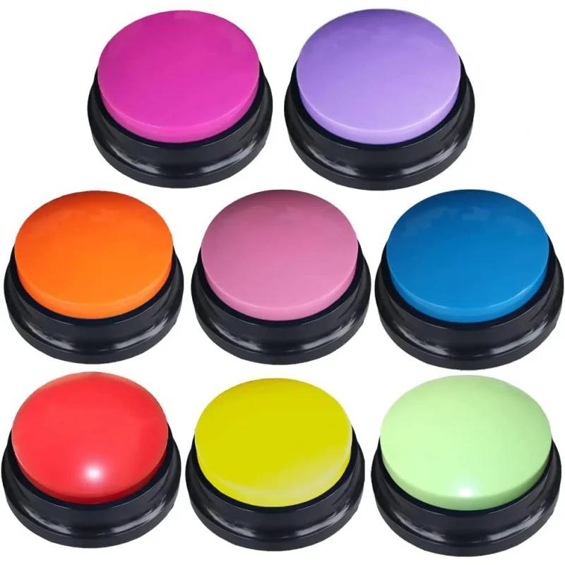 Pet Communication Button Color Voice Recording Button, Dog Buttons for Communication Pet Training Buzzer, 30 Second Record
